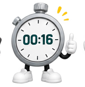 Dot as a stopwatch
